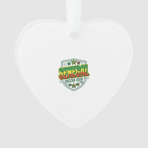 Senegal Fußball 2026 Fußball Fett Land Schriftzug Ornament