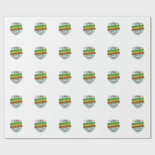 Senegal Fußball 2026 Fußball Fett Land Typografie Geschenkpapier
