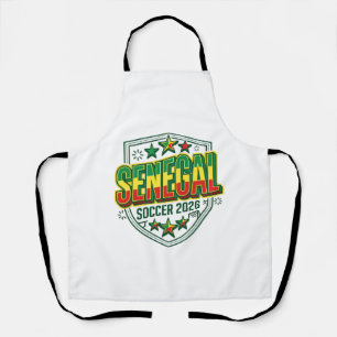 Senegal Fußball 2026 Fußball Fett Land Typografie Schürze