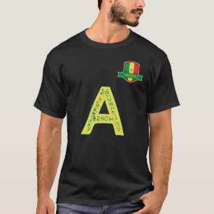 Senegal Human Flag Group Letter A Senegal T-Shirt