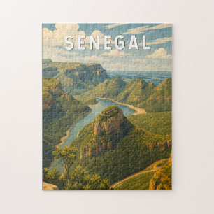 Senegal Illustration Reise Kunst Vintage