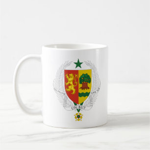 Senegal Landeswappen Symbol Emblem Flagge Kaffeetasse