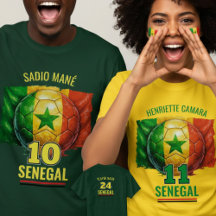 Senegal Nationaler Fußball-Flagge-Erbe Fußball