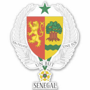 Senegal-Nationalmatte für Waffen Patriotische Aufk Aufkleber