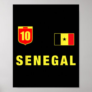 Senegal Outfit Grün Senegal Bekleidung Design Klei Poster