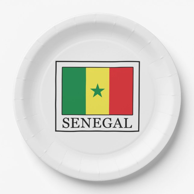 Senegal Pappteller (Vorderseite)