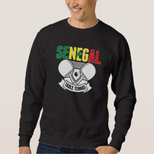 Senegal Ping Pong Unterstützung für senegalesisch Sweatshirt