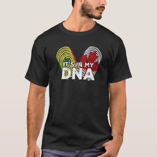 Senegal Senegalesisch Kanada Kanadische Flagge Han T-Shirt