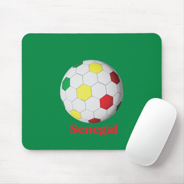 Senegal Soccer Mousepad (Mit Mouse)