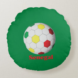 Senegal Soccer Rundes Kissen