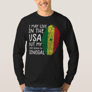 Senegal T-Shirt senegal flagge Shirt American Sene