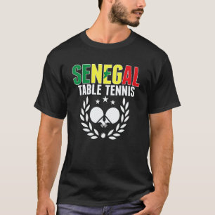 Senegal Tischtennis Senegalesische Ping Pong Unte T-Shirt