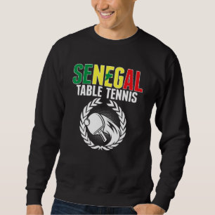 Senegal Tischtennis Senegalesischer Ping Pong Un Sweatshirt