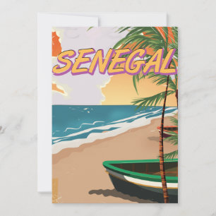 Senegal Vintage-Strandposter