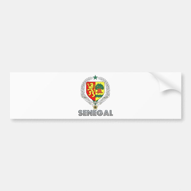 Senegal-Wappen Autoaufkleber (Vorne)
