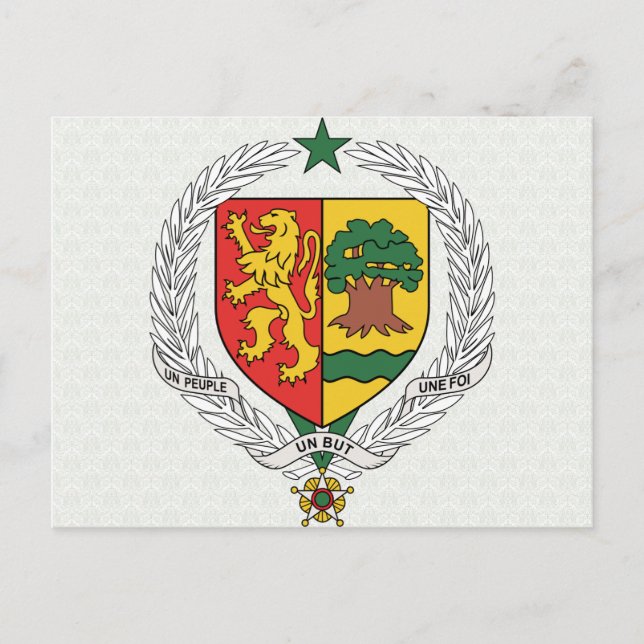 Senegal-Wappen im Detail Postkarte (Vorderseite)