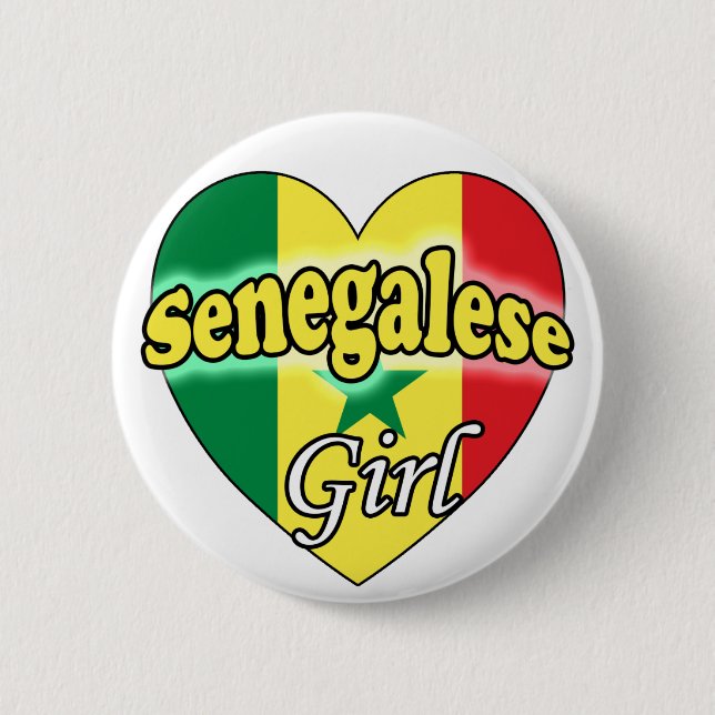 Senegalese Girl Button (Vorderseite)