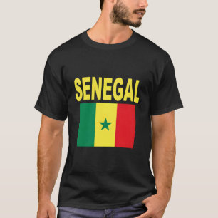 Senegalesische Flagge Cool Drapeau Senegalesische T-Shirt