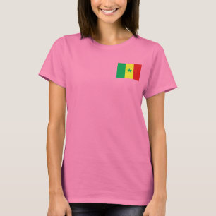 Senegalflaggen- und -karten-DK-T - Shirt