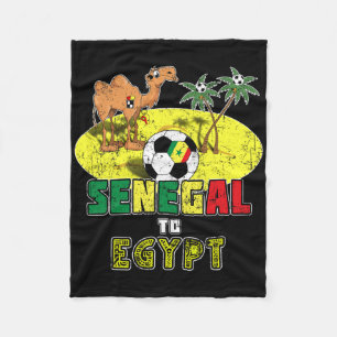 Senegalische Nationalfußballmannschaft nach Ägypte Fleecedecke