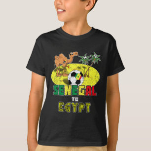 Senegalische Nationalmannschaft nach Ägypten Retro T-Shirt