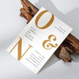 Senf Fall fett Typografie Hochzeit QR Details Einladung