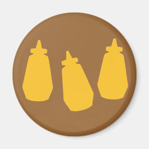 Senf-Flaschen Magnet