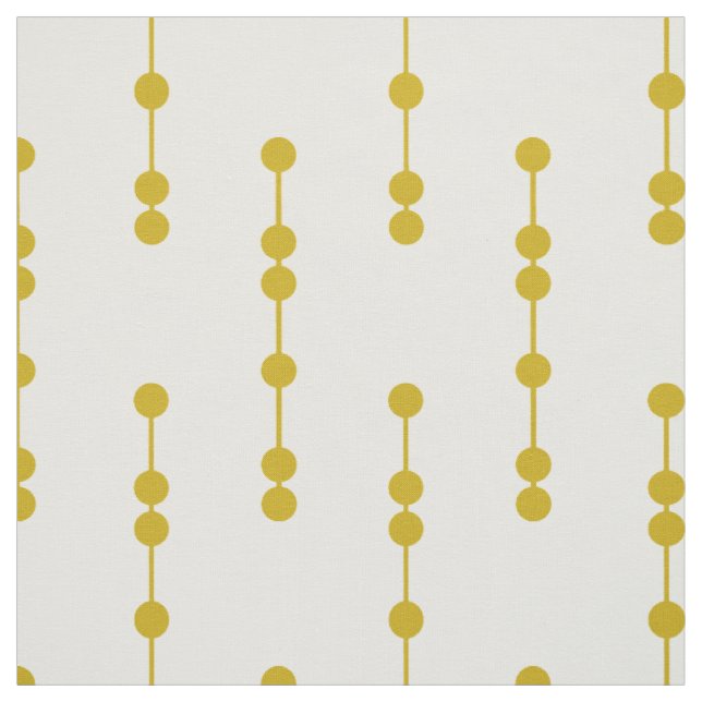 Senf-gelbes geometrisches Punkt-Muster Stoff (Muster)