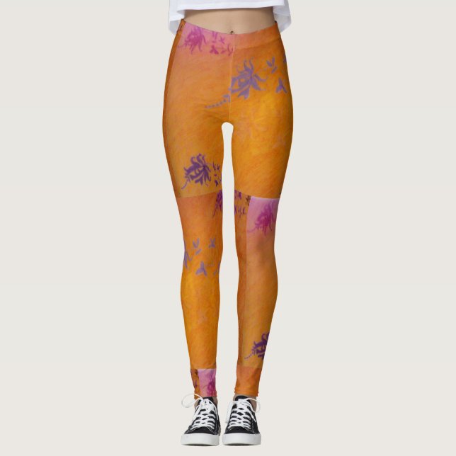 Senf Leggings (Vorderseite)