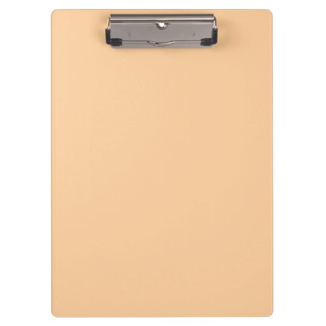 Senf Orange Clipboard Klemmbrett (Vorderseite)