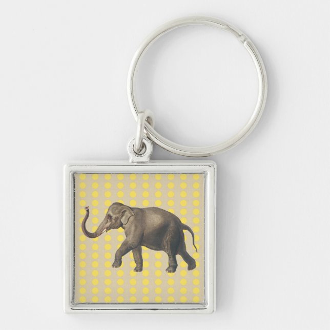 Senf Spice Stimmungen Punkte mit Elefant Schlüsselanhänger (Vorne)