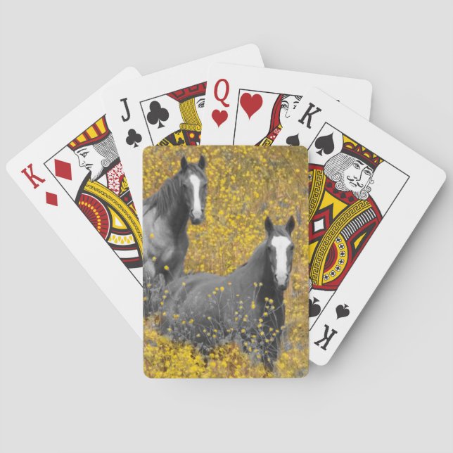 Senf und Pferde Spielkarten (Rückseite)