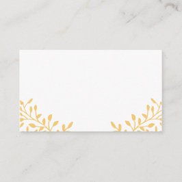 Senf Yellow Secret Garden Hochzeitsszenen Platzkar Platzkarte