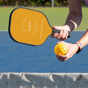 Senfgelb Business Logo WEBSITE Werbe- Pickleball Schläger