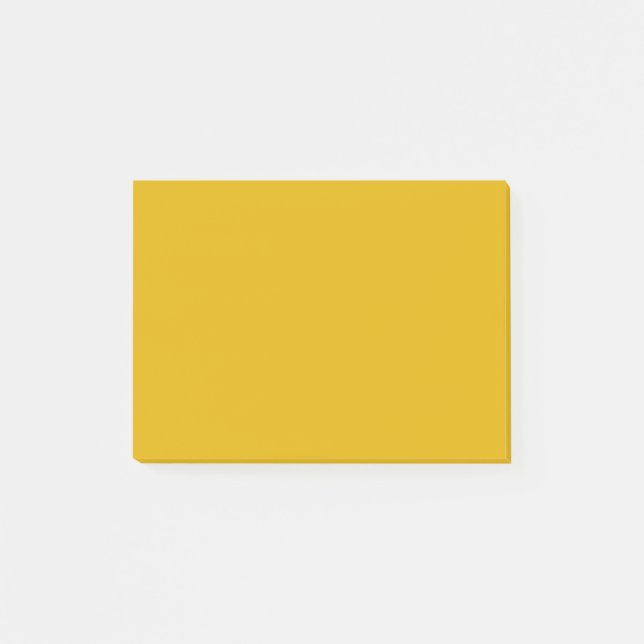 Senfgelb einfarbig post-it klebezettel (Vorderseite)