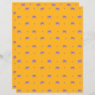 Senfgelb mit Lila Bogen und Violetten