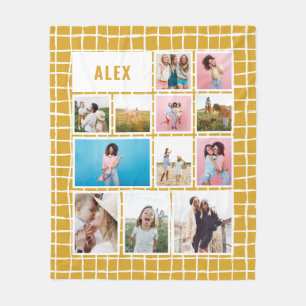 Senfgitter 12 Foto modern, minimalistisch abstrakt Fleecedecke