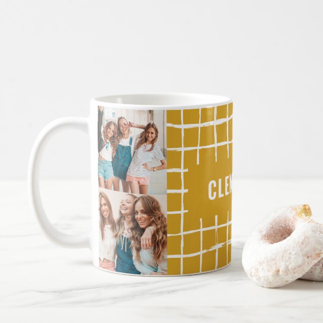 Senfgitter 4 Foto modern minimalistisch Kaffeetasse (Mit Donut)