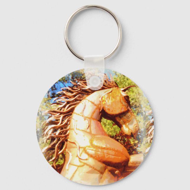 Senfhengst Schlüsselanhänger (Vorderseite)