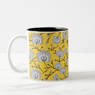Senfmuster Zweifarbige Tasse
