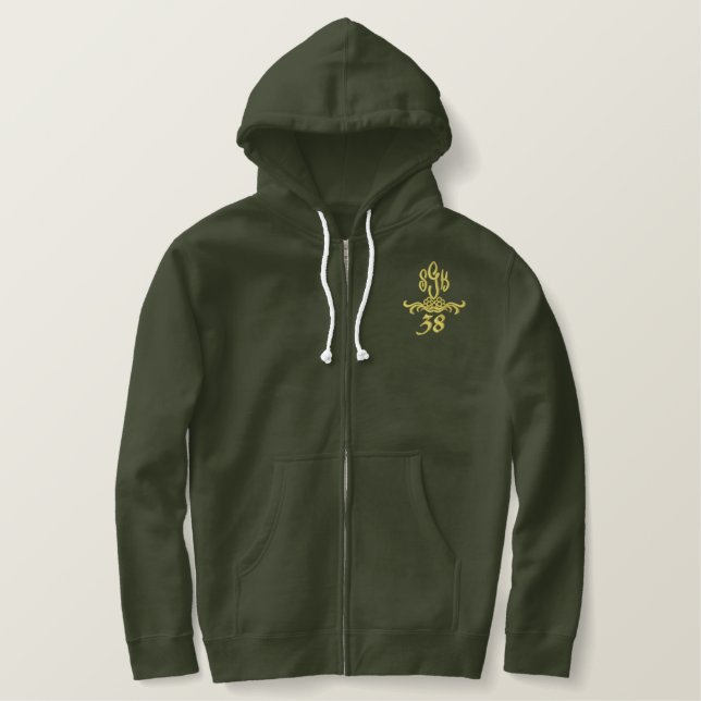sengoku38 Support Crew Bestickter Hoodie (Design vorne)