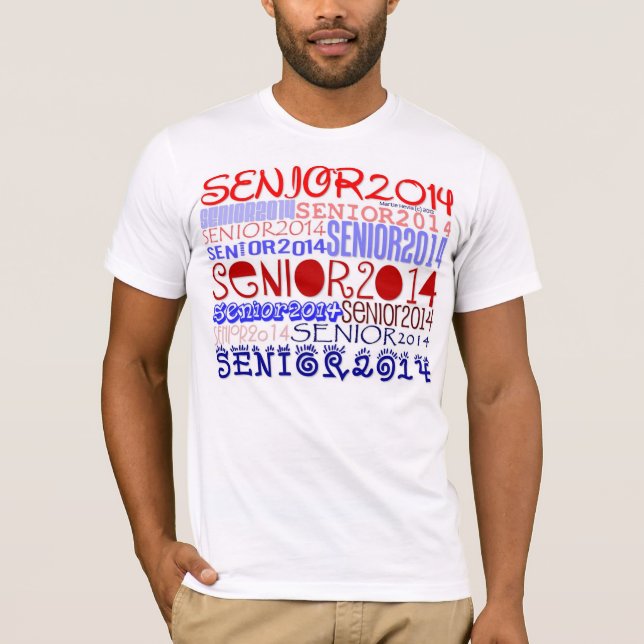 Senior 2014 - Rot-Blau - T - Shirt (Vorderseite)