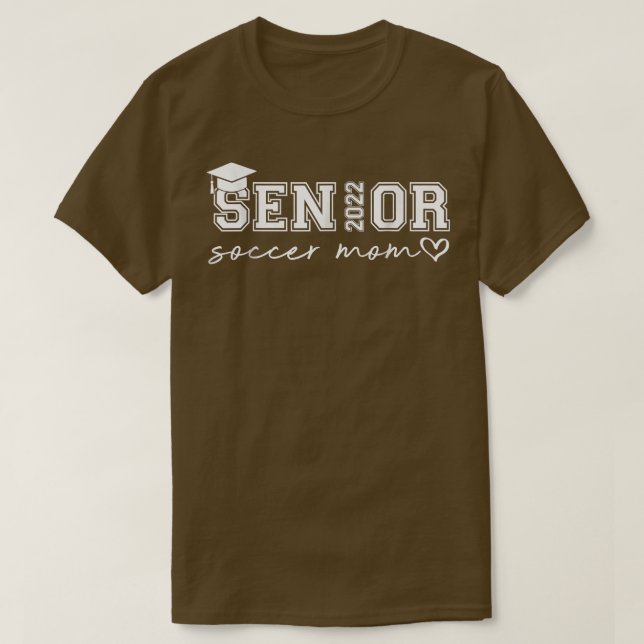 Senior 2022 Soccer Mama Herz Niedlich Abschluss Kl T-Shirt (Design vorne)