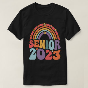 Senior 2023 Boho Rainbow Class of 2023 Abschluss T-Shirt