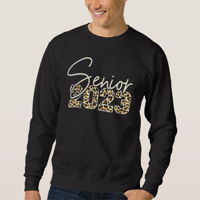 Senior 2023 Leopard Print Sweatshirt (Vorderseite)