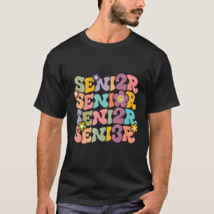 Senior 2023 Retro Class of 2023 Groovy Retro vinta T-Shirt