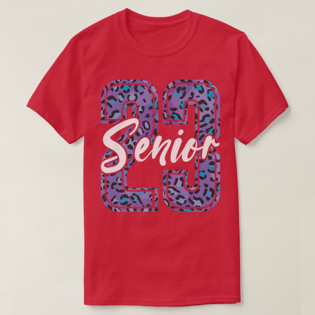 senior 2023 shirt leopard 23 for men women senior  (Design vorne)