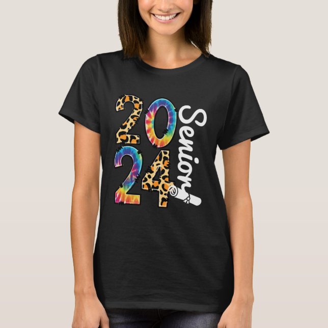 Senior 2024 Abschluss Class of 2024 Senior Krawatt T-Shirt (Vorderseite)