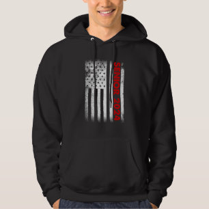 Senior 2024 American Flag USA Abschluss Class of Hoodie