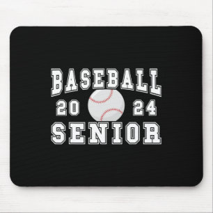 Senior 2024 Graduation Party Idee Baseball Senior Mousepad